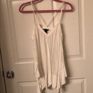 Flowy white h and m top